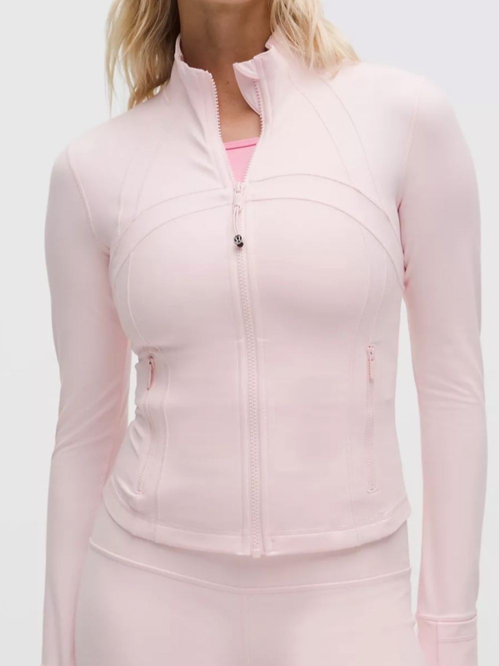 Baby pink pearl cropped align NWT SIZE 4